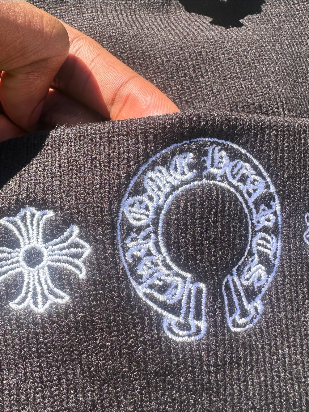 Black Chromehearts Beanie - Picture 2 of 4